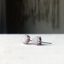 Load image into Gallery viewer, Clear Quartz Druzy Earrings #4 - Ready to Ship
