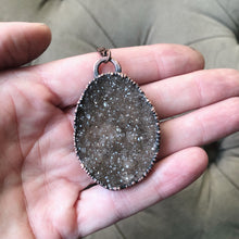 Load image into Gallery viewer, Brown Druzy Statement Necklace - Ready to Ship