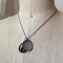 Load image into Gallery viewer, New Moon in Taurus "live by the moon" Sterling Silver & Smoky Quartz Necklace - Ready to Ship