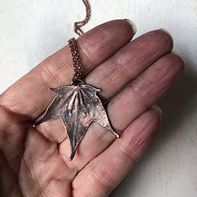 Load image into Gallery viewer, Electroformed Maple Leaf Necklace (Small) - Ready to Ship