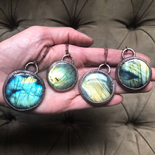 Load image into Gallery viewer, Labradorite Sun & Moon Necklaces - Spring Equinox Collection