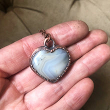Load image into Gallery viewer, Botswana Agate Heart Necklace #1