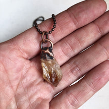 Load image into Gallery viewer, Raw Citrine Ball Chain Necklace (Icarus Soaring)