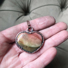 Load image into Gallery viewer, Polychrome Jasper Heart Necklace #5