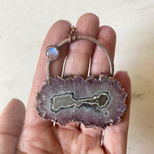 Load image into Gallery viewer, Amethyst Stalactite Slice Necklace #6 - Ready to Ship