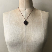 Load image into Gallery viewer, Moss Agate Heart Necklace #5 - Ready to Ship