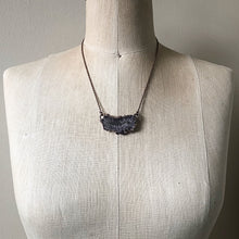 Load image into Gallery viewer, Amethyst Stalactite Slice Necklaces - Snow Moon Collection