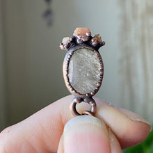 Load image into Gallery viewer, Rutile Quartz & Sunstone Necklace #2 - Ready to Ship