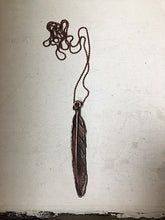 Load image into Gallery viewer, Electroformed Feather Necklace - Ready to Ship