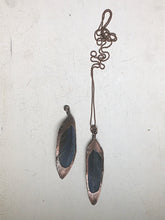 Load image into Gallery viewer, Electroformed Macaw Feather Necklace (Style 1) - Moksha Collection