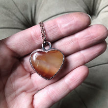 Load image into Gallery viewer, Carnelian Heart Necklace #2
