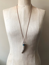 Load image into Gallery viewer, Labradorite & Naturally Shed Deer Antler Tip Necklace #3