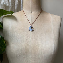 Load image into Gallery viewer, Desert Druzy Crescent Moon Necklace #2 - Ready to Ship