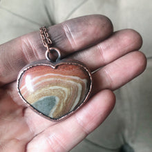 Load image into Gallery viewer, Polychrome Jasper Heart Necklace #15