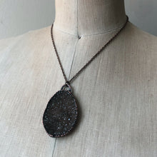 Load image into Gallery viewer, Brown Druzy Statement Necklace - Ready to Ship