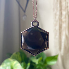 Load image into Gallery viewer, Smoky Quartz Hexagon Necklace - Ready to Ship
