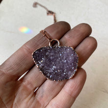 Load image into Gallery viewer, Amethyst Druzy "Shine" Necklace #5 - Ready to Ship