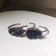 Load image into Gallery viewer, Amethyst Cluster Cuff Bracelet - Snow Moon Collection