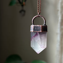 Load image into Gallery viewer, Fluorite Polished Point “Focus” Necklace #4 - Ready to Ship