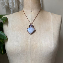 Load image into Gallery viewer, Rainbow Moonstone & Pink Sapphire Necklace