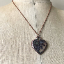 Load image into Gallery viewer, Moss Agate Heart Necklace #3 - Ready to Ship