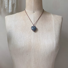 Load image into Gallery viewer, Black Sunstone Heart Necklace #1 - Ready to Ship