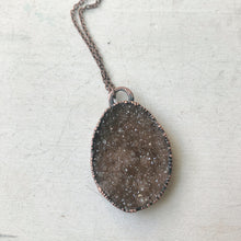 Load image into Gallery viewer, Brown Druzy Statement Necklace - Ready to Ship