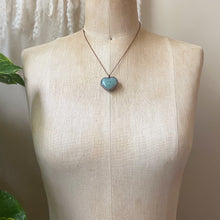 Load image into Gallery viewer, Amazonite Heart Necklace #4 - Ready to Ship