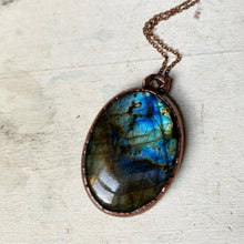 Load image into Gallery viewer, Oval Labradorite Necklace #2 - Ready to Ship