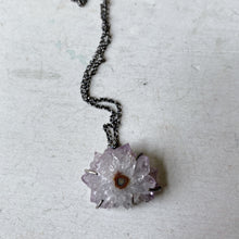 Load image into Gallery viewer, Amethyst Stalactite Slice Necklace #1 - Sterling Silver