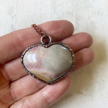 Load image into Gallery viewer, Polychrome Jasper Heart Necklace #4