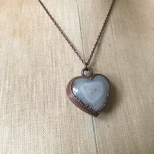 Load image into Gallery viewer, Botswana Agate Heart Necklace #2
