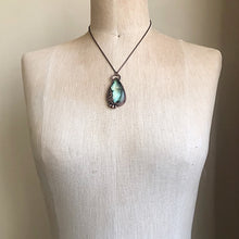 Load image into Gallery viewer, Labradorite & Fern Necklace - Ready to Ship