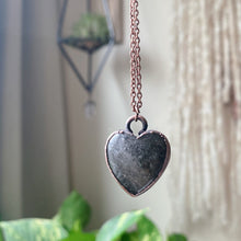 Load image into Gallery viewer, Black Sunstone Heart Necklace #1 - Ready to Ship
