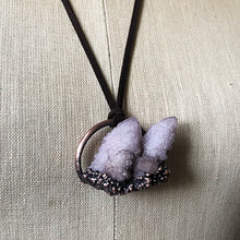 Load image into Gallery viewer, Amethyst Spirit Quartz Cluster Necklace - Ready to Ship