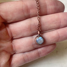 Load image into Gallery viewer, Dainty Rainbow Moonstone Necklace - Made to Order
