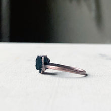 Load image into Gallery viewer, Black Tourmaline Stacking Ring #4 (Size 7.25)
