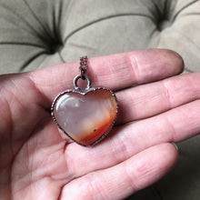 Load image into Gallery viewer, Carnelian Heart Necklace #2