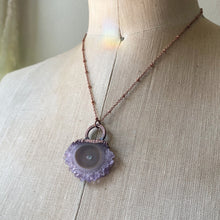 Load image into Gallery viewer, Amethyst Stalactite Slice Necklace #1 - Ready to Ship