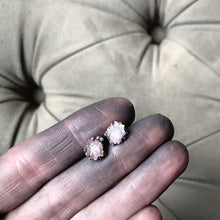 Load image into Gallery viewer, Clear Quartz Druzy Earrings #1 - Ready to Ship