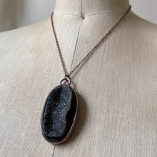 Load image into Gallery viewer, Black Onyx Druzy Necklace #1 - Ready to Ship