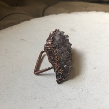 Load image into Gallery viewer, Amethyst Cluster Two Finger Ring - Snow Moon Collection