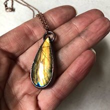 Load image into Gallery viewer, Labradorite Teardrop Necklace #3- Ready to Ship