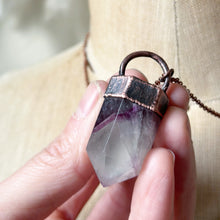Load image into Gallery viewer, Fluorite Polished Point “Focus” Necklace #4 - Ready to Ship