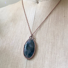 Load image into Gallery viewer, Moss Agate Oval Necklace #1- Ready to Ship