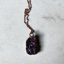 Load image into Gallery viewer, Amethyst Druzy "Shine" Necklace #9 - Ready to Ship