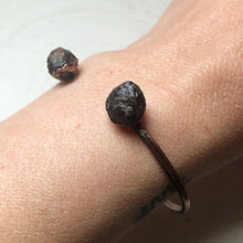 Load image into Gallery viewer, Raw Garnet Cuff Bracelet (Super Blood Wolf Moon Collection)