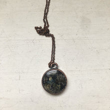 Load image into Gallery viewer, Moss Agate Full Moon Necklace #3 - Ready to Ship