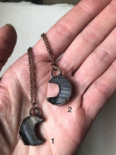 Load image into Gallery viewer, Chalcedony Crescent Moon Necklace (Satya Collection)