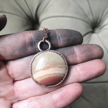 Load image into Gallery viewer, Polychrome Jasper Moon Necklace #6